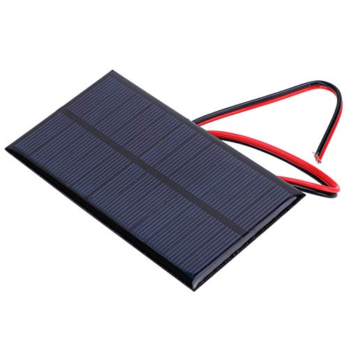 Small Solar Panels, 3 Pcs 6V 1W Polysilicon Solar Cell Charger Module Mini Solar Panels Solar Panel Kit with 30cm Cable for Smart Phone,Small Fans,Monitor,Outdoor Security Camera