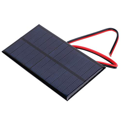 Small Solar Panels, 3 Pcs 6V 1W Polysilicon Solar Cell Charger Module Mini Solar Panels Solar Panel Kit with 30cm Cable for Smart Phone,Small Fans,Monitor,Outdoor Security Camera