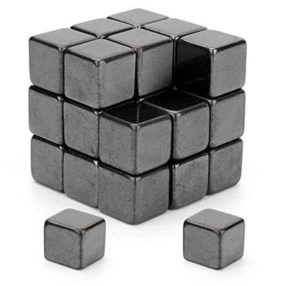 Fidget Balls Magnet Toy for Adults, Square Black Magnetic Stones, Magnet Hand Roller, Magnetic Rocks for Office, Cool Magnetic Gadget Sciencce Kit (28PCS)