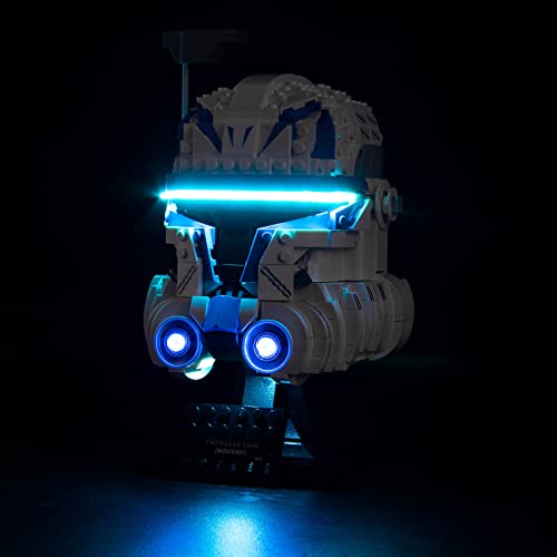 VONADO LED Light Kit Compatible with Lego Captain Rex Helmet Set 75349, DIY Lighting Compatible with Lego Helmet 75349 (No Model), Creative Lights Compatible with Lego Helmet 2023 Series - style: Light Compatible with Lego Captain Rex Helmet 75349