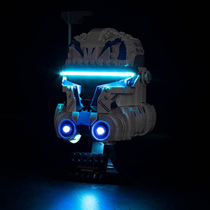 VONADO LED Light Kit Compatible with Lego Captain Rex Helmet Set 75349, DIY Lighting Compatible with Lego Helmet 75349 (No Model), Creative Lights Compatible with Lego Helmet 2023 Series - style: Light Compatible with Lego Captain Rex Helmet 75349