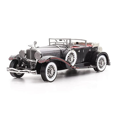 Metal Earth Puzzle 3D Car Duesenberg Ii Sj 1934. Vehicle Metal Puzzle. Building Models for Adults Challenging Level 10.01 X 3.99 X 2.59 Cm