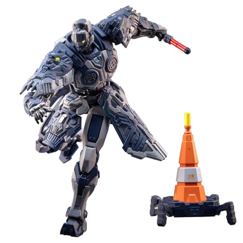 Pipigirl Moshow Assembly Free Mech Action Figure, Chang an Guard Mecha Traffic Police, Alloy Joints, 6.3 inch Collectible Mecha Kits - color: Jing02