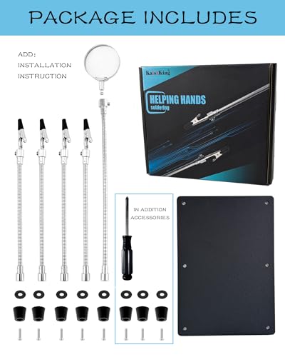 Kaisiking Helping Hands Soldering Station with Magnifying Glass