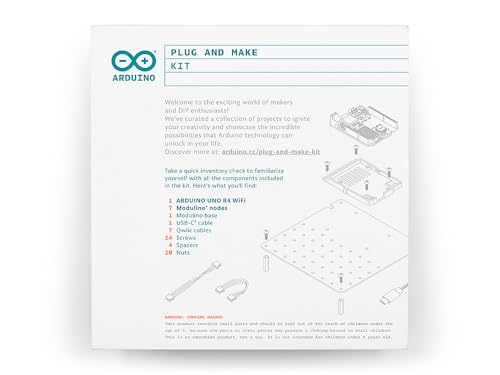 Arduino Official Plug and Make Kit [AKX00069] - Ultimate Starter Kit for Beginners | Build Connected Projects Easily | Fun & Educational Technology Package for Learning Electronics & Coding