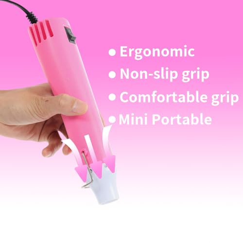 Heat Gun 300W, Handed Hot Air Gun for Crafting and DIY (Pink) - color: Pink