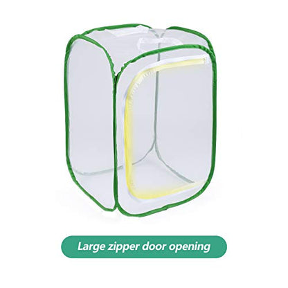 Butterfly Habitat Insect Cage, Full Mesh, 15.7 x 15.7 x 23.6 Inches - size: 15.7" x 15.7" x 23.6"