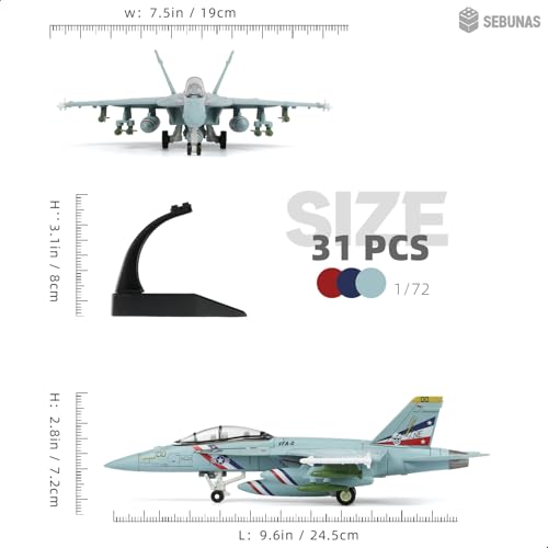 1/72 F-18 Bounty Hunters Quick Build Fighter Jet Assemble Model - color: 6.f-18 Vfa-2