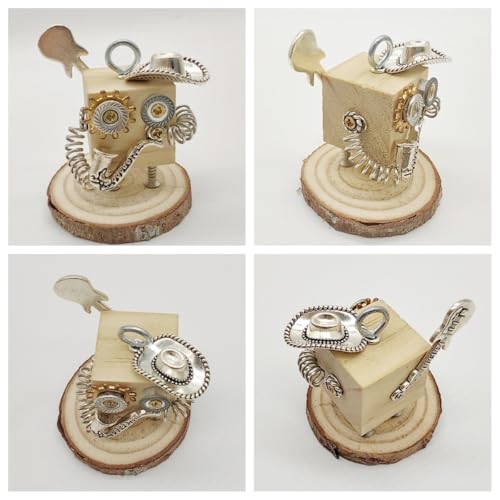 DEUXPER Steampunk Robot DIY Kit, Musician Style - style: Musician+Keychain