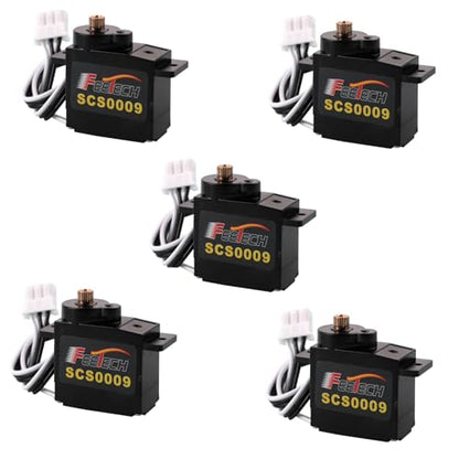 SCS0009 Serial Bus Servo Kit SCS0009 2.3KG Micro Servo Metal Gear w/300° Encoder TTL/RS485 for Robot Arm, RC Helicopter, Arduino, STEAM (5 Servos) - style: 5 Servos