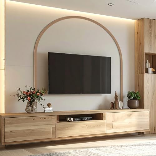 Novabright Unfinished Wood Arch Trim, 80 x 70 Inch, Arch - size: 80 x 70 Inch, style: Arch