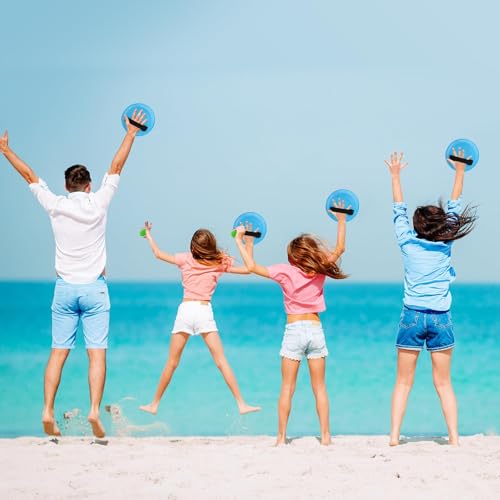 Ayeboovi Kids Toys Sticky Toss and Catch Ball Game 6 Paddles 3 Balls - style: 6 Paddles 3 Balls