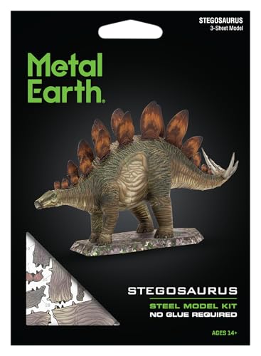 Metal Earth Stegosaurus Dinosaur Color 3D Metal Model Kit Fascinations