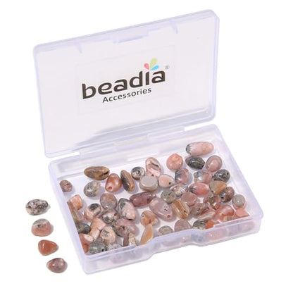 BEADIA Natural Irregular Freeform Rhodochrosite Stone Beads for DIY Jewelry Making 5-8mm 38cm - color: Rhodochrosite
