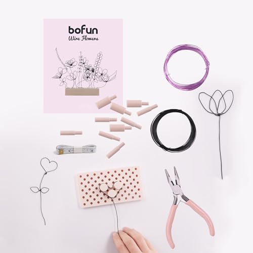 BoFUN Wire Art Flower Craft Kit for Teens & Adults Women Birthday - style: Home Deco