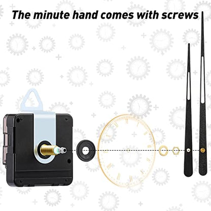 Jadive 2 Pcs Clock Movement Long Shaft, Fit for 24'' Clock, 21 mm Shaft - size: Fit for 24'' Clock 21mm Shaft