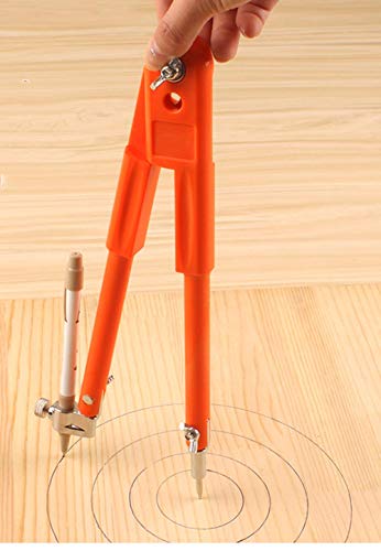 Professional Woodworking Compass Pencil Marking Compass Circle Maker Scriber for Geometry (Medium) - style: Medium