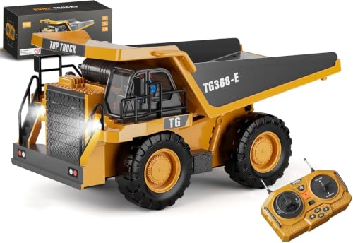 KIDMARKT Remote Control Construction Dump Truck Toy - Construction Toys Vehicle, Toys for Boys 3-5 4-7 8-12 Year Old Kids Christmas Birthday Gift - size: Dump Truck 2
