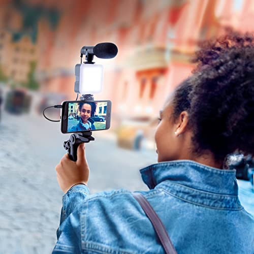 Canal Toys New Studio Creator Podcast & Vlogging Kit – Record Your own podcasts and Vlogs Like Your Favorite influencers! Fold-up Tripod, LED Light & Microphone. Ages 8+ - style: Podcast & Vlogging Kit
