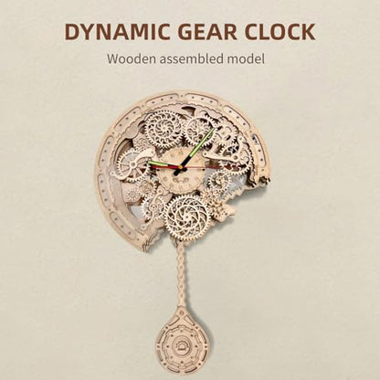 3D Wooden Puzzle Clock for Adults - color: Clock