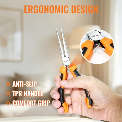 DESHIL 6pcs Mini Pliers Set for Making Crafts, Repairing Electronic and DIY