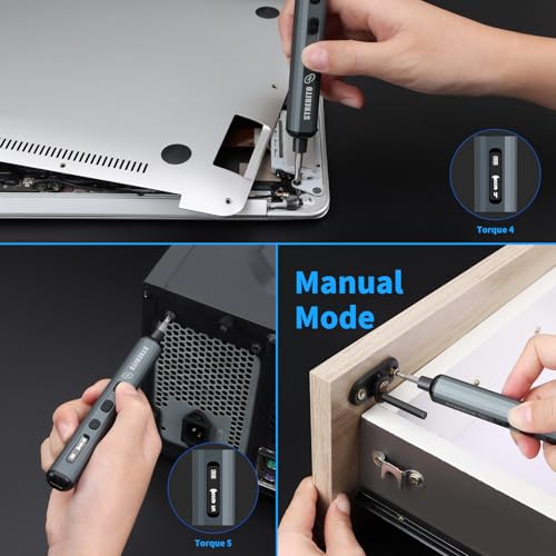 STREBITO Mini Electric Screwdriver, 70 in 1 Small Electric Screwdriver Set - style: Upgraded