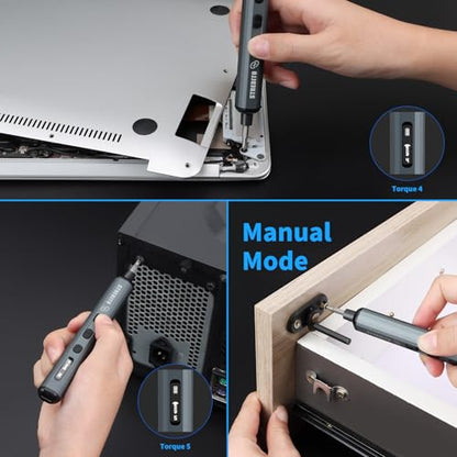 STREBITO Mini Electric Screwdriver, 70 in 1 Small Electric Screwdriver Set - style: Upgraded