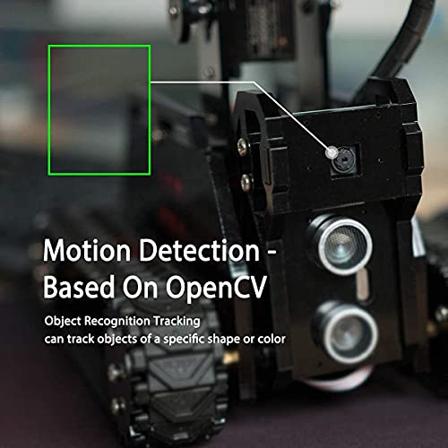 DIY Robot Model Kit for Raspberry Pi 4/3 Model B+/B WiFi Wireless Smart Robot Car Kit with 4-DOF Robotic Arm/OpenCV Target Tracking/Video Transmission Rasptank Robotic Kit with PDF