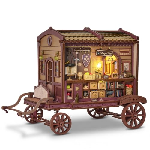 DIY Book Nook Kits for Adults - Halloween Carriage Miniature House Kit
