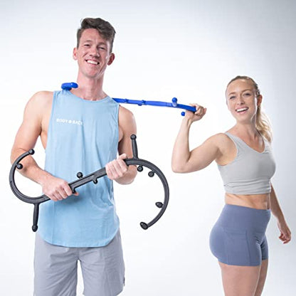 Body Back Buddy Elite Bundle Back Massager & Neck Massager for Pain Relief - color: Blue & Black, size: Elite Bundle