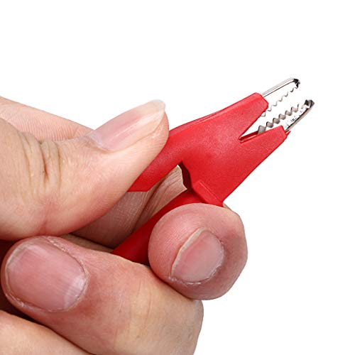 Sumnacon 2 Pcs Dual Ended Crocodile Alligator Clips with Wires,3.3 ft/1m - size: 1 m