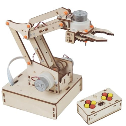 Robot Arm Kits Robotics for Kids Ages 8-12-14-16 Teens Adults STEM Toys Building Engineering Cool Stuff Gadgets Birthday Gifts 9 10 11 13 14 15+ Year Old Boys Grils DIY Science Project Mechanical Hand