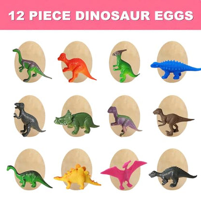 Dino Eggs Dig Kit, 36 Pack Dinosaur Eggs Excavation Science Experiments Kits for Kids 4-12, Dinosaur Toys for 3 4 5 6 7 8 9 10 Year Old Boys Girls - size: Normal (Pack of 3)