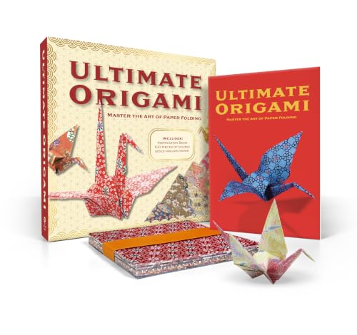 The Ultimate Origami Kit: Master the Art of Paper Folding - Includes: Instruction Book, 100 Pieces of Double Sided Origami Paper