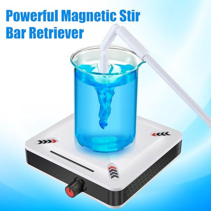 Feekoon 3000 RPM Magnetic Stir Plate with 5 Stir Bar and 1 Bar Retriever, Magnetic Mixer Stirrer Max Stirring Capacity 3000ml for Lab Brewing (No Heating)