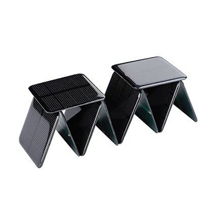 10pcs Mini Monocrystalline Solar Cells Solar System Kit 50mm X 50mm/1.96" X 1.96" 2V 160MA for DIY Charge Solar Panels