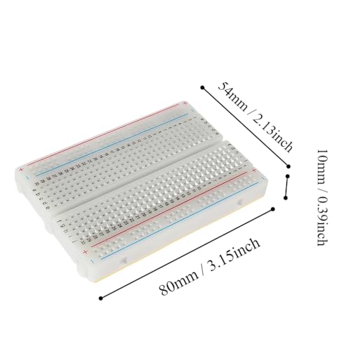 140PCS Jumper Wire Kit 400Tie Breadboard Jumper Wire with Box for Arduino Prototyping Circuit DIY Electronic Project - color: 1pcs400TieBreadboard-LineCable140pcs