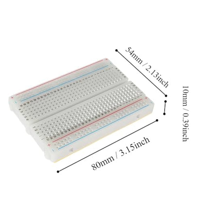 140PCS Jumper Wire Kit 400Tie Breadboard Jumper Wire with Box for Arduino Prototyping Circuit DIY Electronic Project - color: 1pcs400TieBreadboard-LineCable140pcs