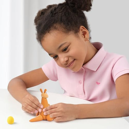HEY CLAY Fat Brain Toys Australian Animals 15 Cans Set - Colourful Modelling Kids Air-Dry Clay Set 15 Cans with Sculpting Tools and Fun Interactive Instructions - Gift for Children Age 3+ - color: Australian Animals