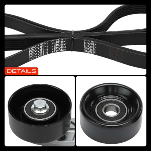 A-Premium Engine Serpentine Belt Drive Kit w/Tensioner & Idler