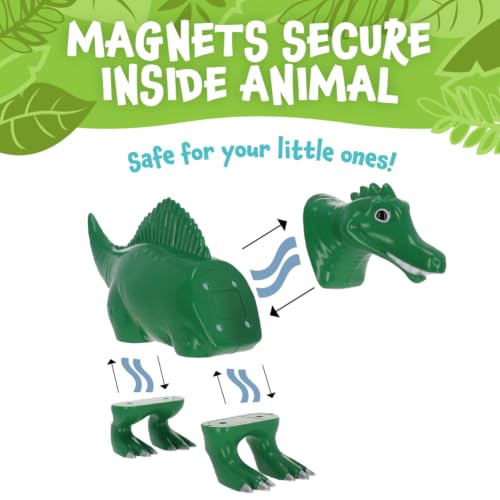 POPULAR PLAYTHINGS Large Magnetic Mix or Match Dinosaurs 2, Set of 4