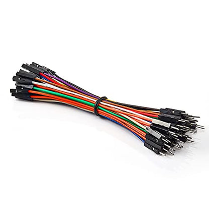Chanzon 40pcs 10cm Male to Female Header Jumper Wire Dupont Cable Line - color: (2) Male to Female (40pcs), size: 10CM