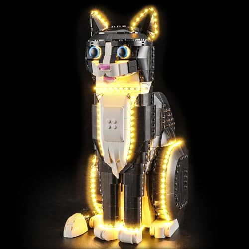 LIGHTAILING Light for Lego-21349 Tuxedo Cat - Led Lighting Kit Compatible with Lego Building Blocks Model - NOT Included The Model Set - style: (Only Light) 21349 Tuxedo Cat