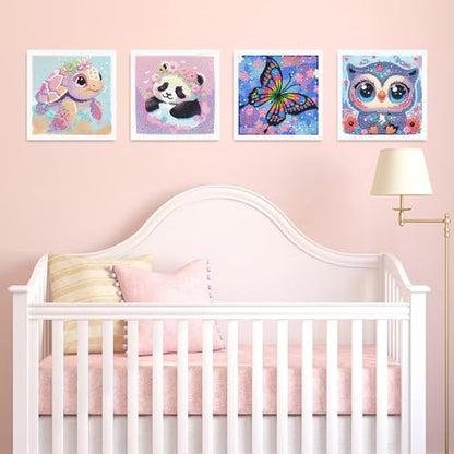 6 Pack Diamond Painting Kits for Kids Teens, Diamond Art for Kids 6X6 Inch - color: 6 Pack-Animals