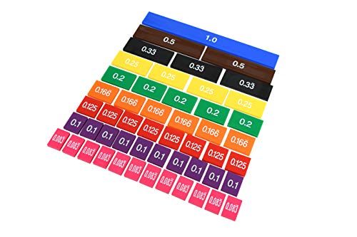 LEARNING ADVANTAGE Fraction/Decimal Tiles, Set of 51