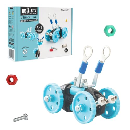 The Off Bits Vehicle STEAM Building Set, Educational Gift Idea, Build Your Own Robot Toy for Kids Age 6 7 8 9+ Year Old Boys and Girls, Stem Toys Engineering Kit, Construction Toys Steam Gift
