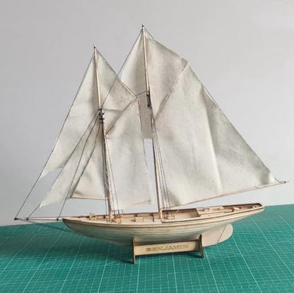 Avtytsda 1/87 Scale DIY Hobby Wooden Ship Science Equipmen Assembly Model Boat Kits Sailing Boat Kit Ship Craft Laser-Cut Model Kits to Build - size: 1/87