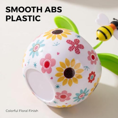 Solar Dancing Solar Powered Dancing Bee Toy in Colorful Shape Flip Flap Animated Bobblehead Dancer Window Sun Catcher Car Dashboard Decor Solar Power Kits Learning and Education