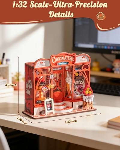 Rolife Chocolate Shop DIY Miniature House Kit - color: Sweet Chocolate Shop
