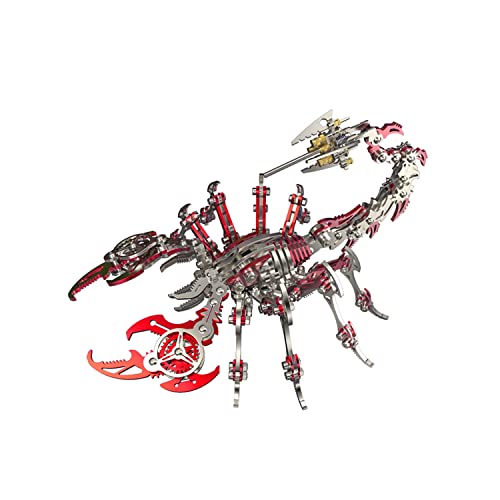 FILASLFT 3D Metal Puzzles for Adults,Mechanical Model Kit Scorpion King Red - color: B9-scorpion King-red
